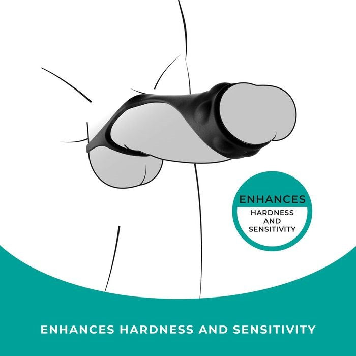 NANMA Corporation Excellent Power Strap The Balls Cock Strap with Ball Stretcher Black - - Ball and Cock Toys