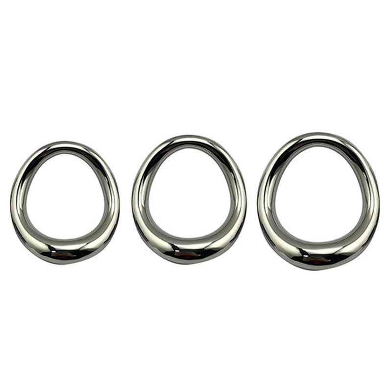 BDStyle Stainless Steel Magnetic Curved Cock Ring - - Steel Cock Rings