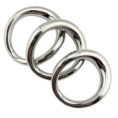 BDStyle Stainless Steel Magnetic Curved Cock Ring - - Steel Cock Rings