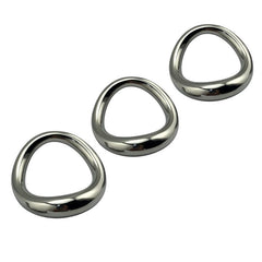 BDStyle Stainless Steel Magnetic Curved Cock Ring - - Steel Cock Rings
