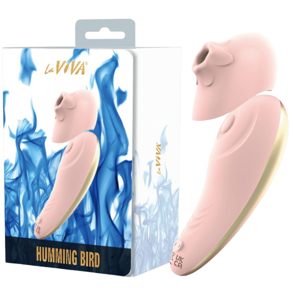 La Viva Hummingbird Tapping and Vibrating Clitoral Massager Pink - - Clit Ticklers and Pulsators