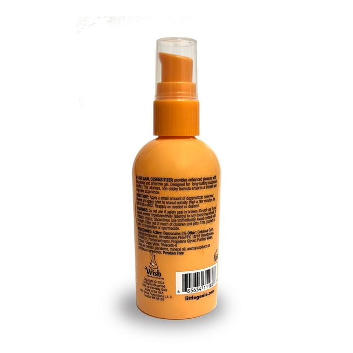 Little Genie B LUVD Water Based Anal Desensitising Lubricant 118ml Pump Bottle - - Anal Lubes