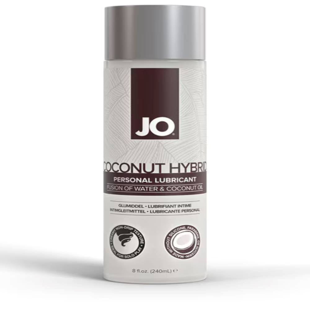 System Jo Original Silicone Free Hybrid Lubricant with Coconut 240ml Long Lasting - - Massage Oils and Lubricants