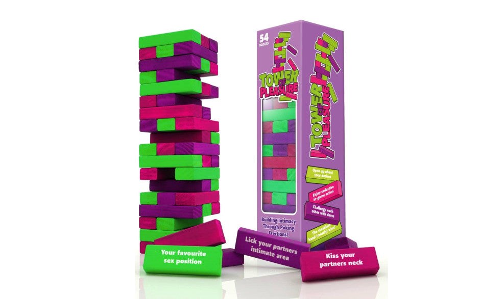 Creative Conceptions Play Wiv Me Tower of Pleasure Adult Game Block Dare Tower - - Sex Games, Coupons and Tricks