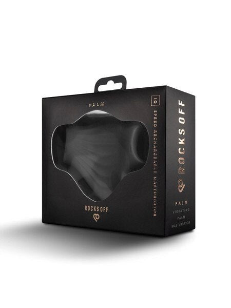 Rocks Off Palm Powerful Handheld Male Masturbator with Flexible Grip - - Masturbators and Strokers