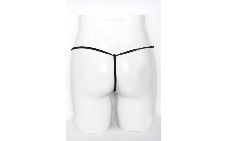 Yelete Killer Legs Womens Mesh Net G String With Sheer Net OS Black - - G-Strings, Panties and Shorts