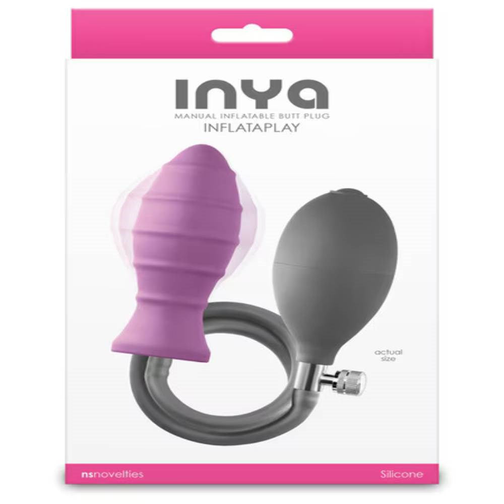 NS Novelties INYA InflataPlay Anal Plug Inflatable Customizable Pressure - - Butt Plugs