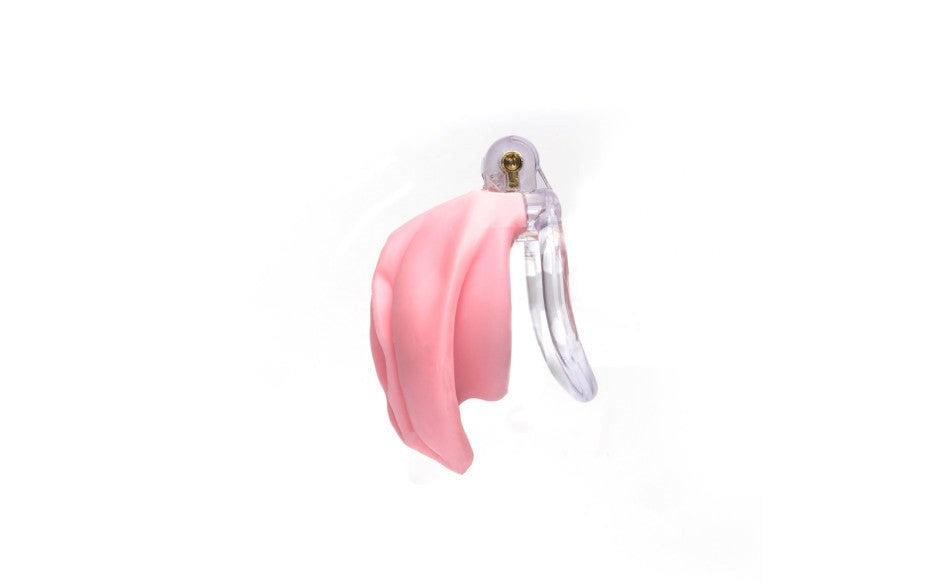 Sport Fucker Pussyfyer Pink Pussy Male Chastity Cage with Dual Lock System - - Male Chastity