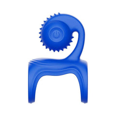 Adam & Eve ROCKIN & ROLLIN SNAIL Vibrating Couples Cage Blue - - Sex Toys For Couples