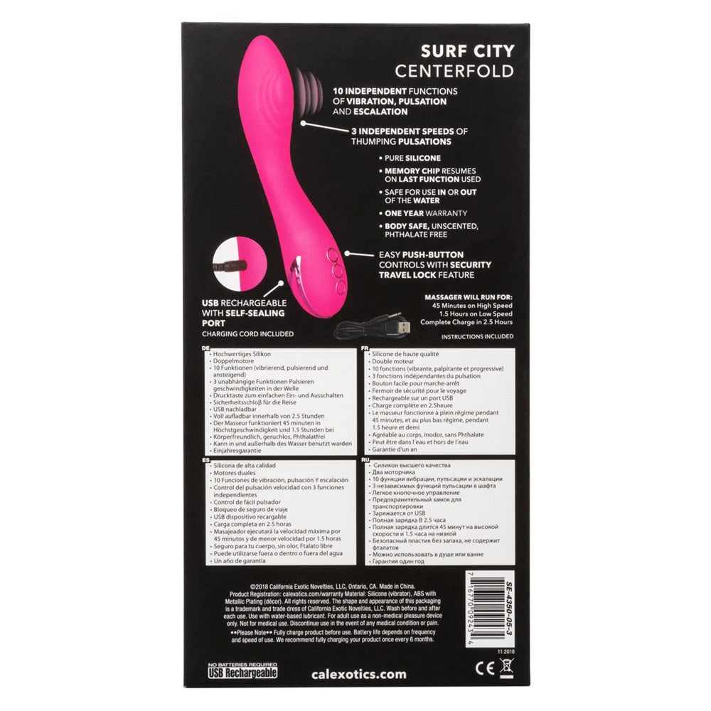 California Exotics California Dreaming Surf City Centerfold G Spot Vibrator - - G-Spot Vibrators