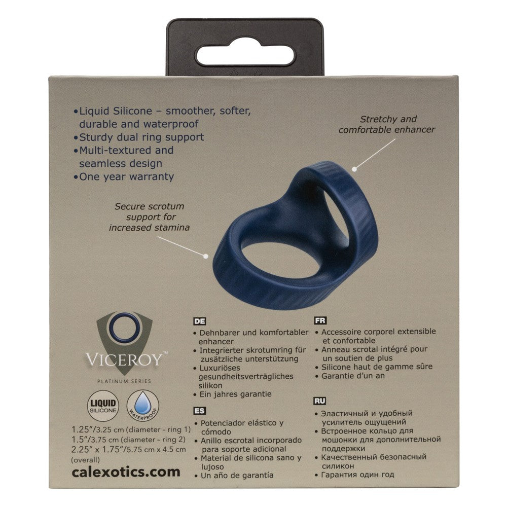 California Exotics Viceroy Max Dual Mens Cock Ring - - Stretchy Cock Rings