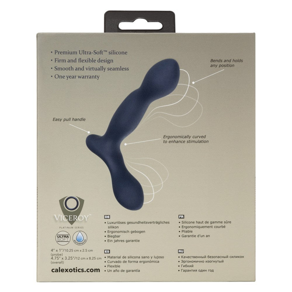 California Exotics Viceroy Expert Silicone Prostate Probe Anatomical Curve - - Prostate Sex Toys