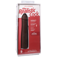 Vac-U-Lock 9 Inch Realistic Dong With Removable Suction Cup - - Realistic Dildos