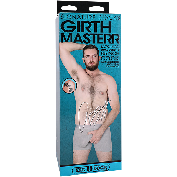 Doc Johnson Vac U Lock Girthmasterr 8.5 Inch Ultraskyn Suction Cup Dildo - - Realistic Dildos