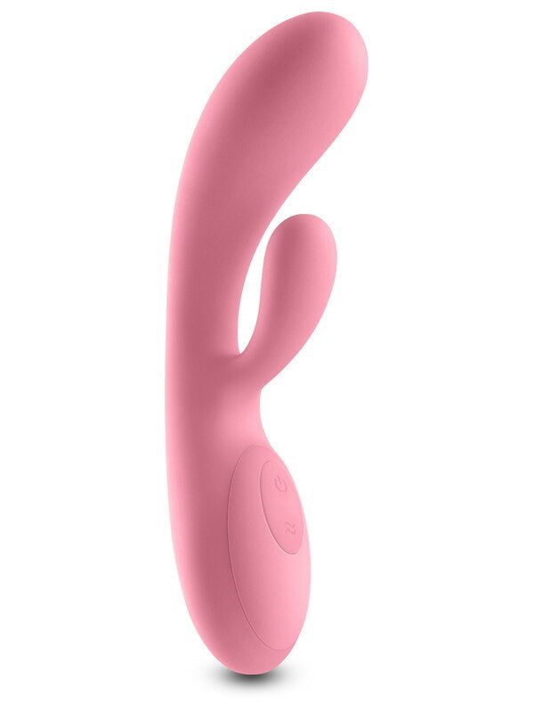 NS Novelties Lust n Dreams Samba Rabbit Vibrator Coral Dual Motor Design - - Rabbit Vibrators