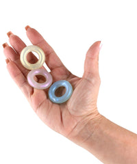 NS Novelties Fantasia Stamina Cock Rings Set Multicolor - - Cock Ring Sets