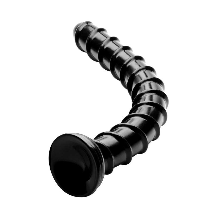 XR Brands Hosed 18 Inches Swirl Thick Anal Snake Large Dildo with Spiral - - Anal Dildos