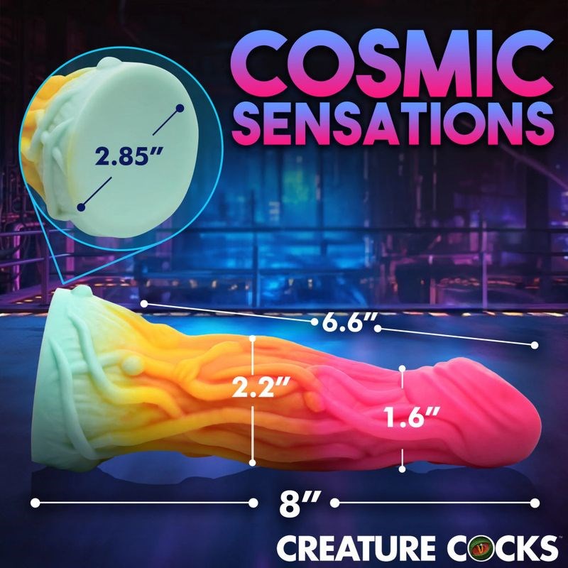 XR Brands Creature Cocks Shape Shifter Alien Fantasy Silicone Dildo Spiral Horn - - Realistic Dildos