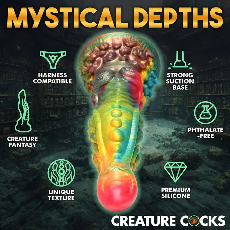 XR Brands Creature Cocks Majestic Merman Fantasy Silicone Dildo with S Curve - - Realistic Dildos