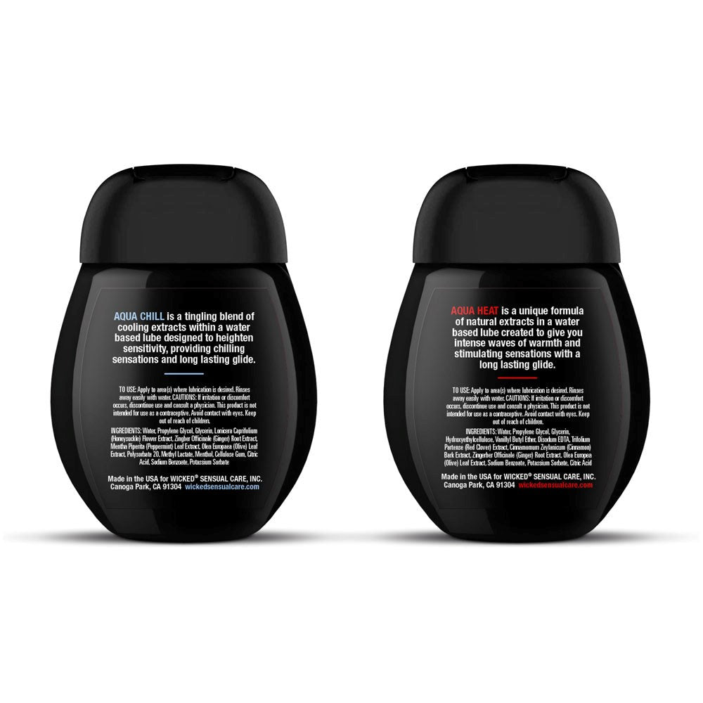 Wicked Sensual Care Wicked 2 Pack Water Based Lubricant Sensation Kit 120 ml - - Water Based Lubes