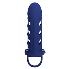 Pretty Love Altaf Powerful Vibrating Cock Ring Navy Blue - - Vibrating Cock Rings