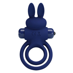 Pretty Love Darey Powerful Vibrating Dick Ring Navy Blue - - Vibrating Cock Rings