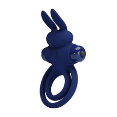 Pretty Love Darey Powerful Vibrating Dick Ring Navy Blue - - Vibrating Cock Rings