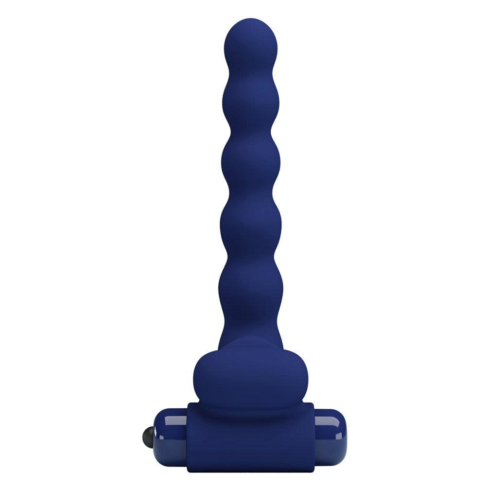 Pretty Love Ajmal Vibrating Mens Cock Ring Navy Blue - - Vibrating Cock Rings