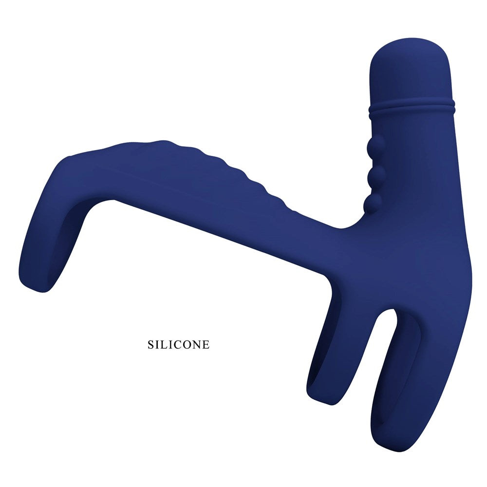 Pretty Love Elish Powerful Male Penis Ring Navy Blue - - Vibrating Cock Rings