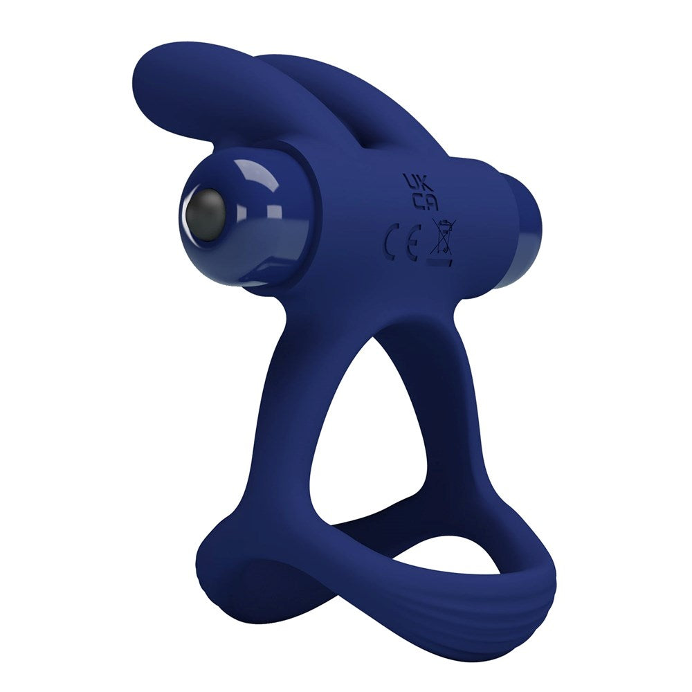 Pretty Love Francisco Male Vibrating Penis Ring Navy Blue - - Vibrating Cock Rings