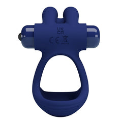 Pretty Love Francisco Male Vibrating Penis Ring Navy Blue - - Vibrating Cock Rings
