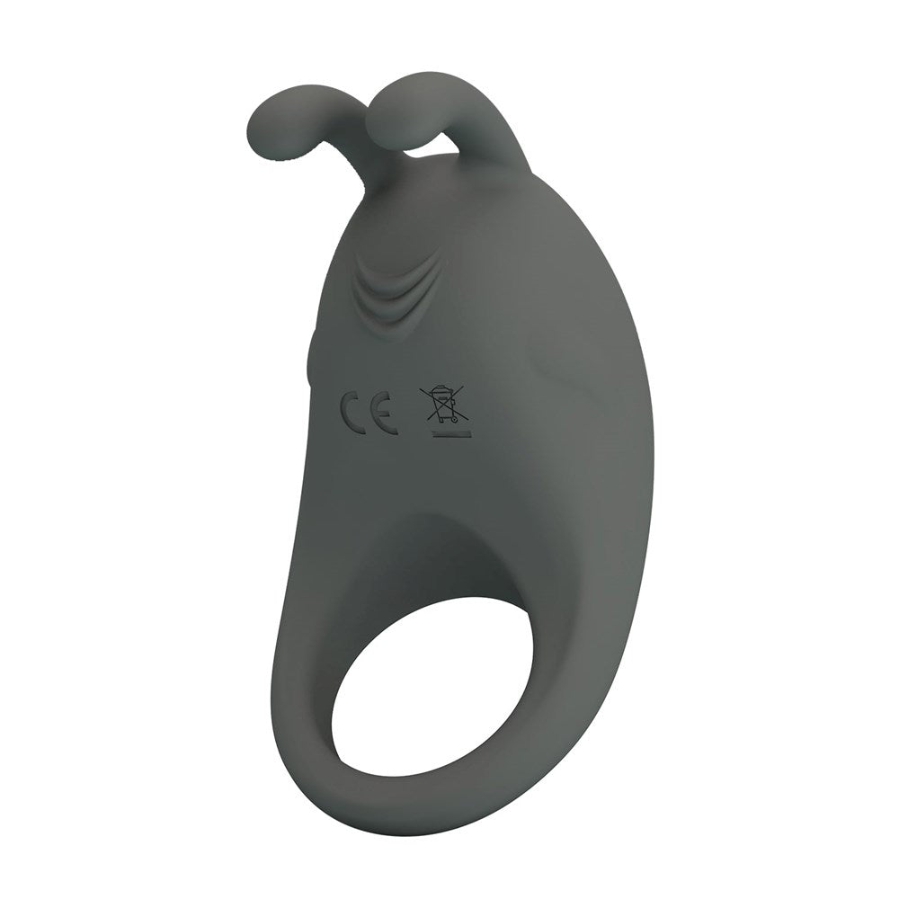 Pretty Love Stratus Rechargeable Master Cock Ring Grey - - Vibrating Cock Rings