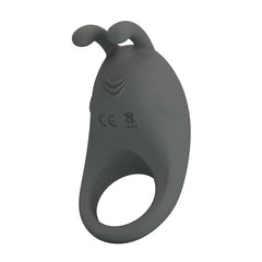 Pretty Love Stratus Rechargeable Master Cock Ring Grey - - Vibrating Cock Rings