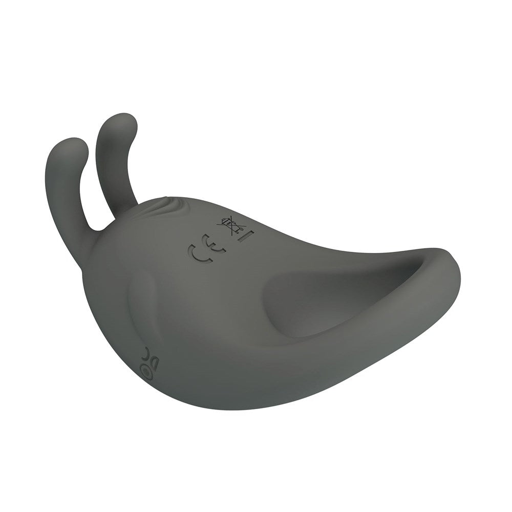 Pretty Love Stratus Rechargeable Master Cock Ring Grey - - Vibrating Cock Rings