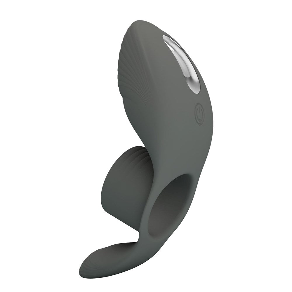 Pretty Love Cumulus Master Ring Erection Enhancer Grey - - Vibrating Cock Rings