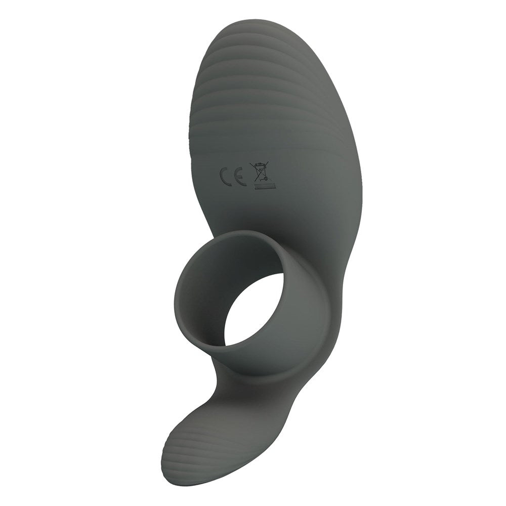 Pretty Love Cumulus Master Ring Erection Enhancer Grey - - Vibrating Cock Rings