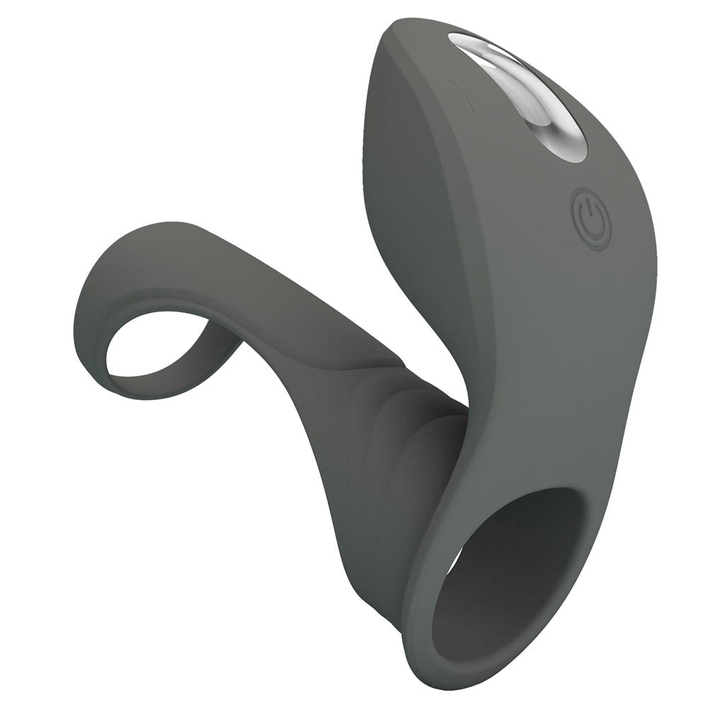 Pretty Love Cirrus Master Rechargeable Penis Ring Grey - - Vibrating Cock Rings