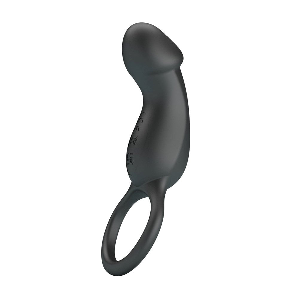 Pretty Love Super Power Trae Mens Cock Ring Black - - Vibrating Cock Rings