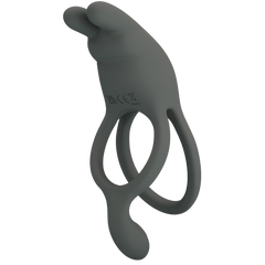Pretty Love Seth Master Vibrating Cock Ring Grey - - Vibrating Cock Rings