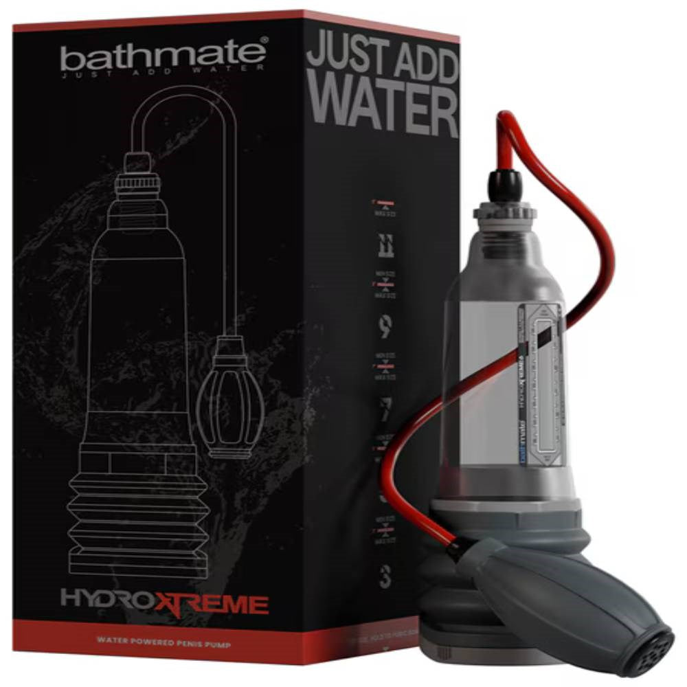 Bathmate Hydroxtreme6 Hydro Penis Pump and Kit Clear with Handball Control - - Penis Pumps And Stretchers