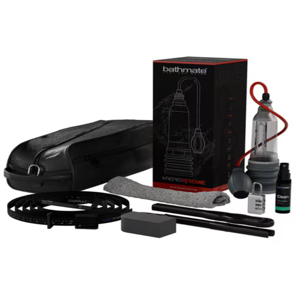 Bathmate Hydroxtreme6 Hydro Penis Pump and Kit Clear with Handball Control - - Penis Pumps And Stretchers