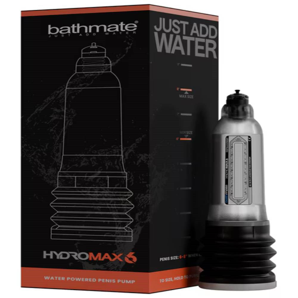 Bathmate Hydromax6 Mens Penis Pump Clear Water Based Enhancement Device - - Penis Pumps And Stretchers