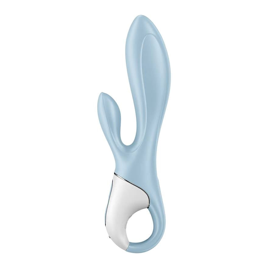 Satisfyer Air Pump Bunny 1 Inflatable Rabbit Vibrator Blue - - Rabbit Vibrators
