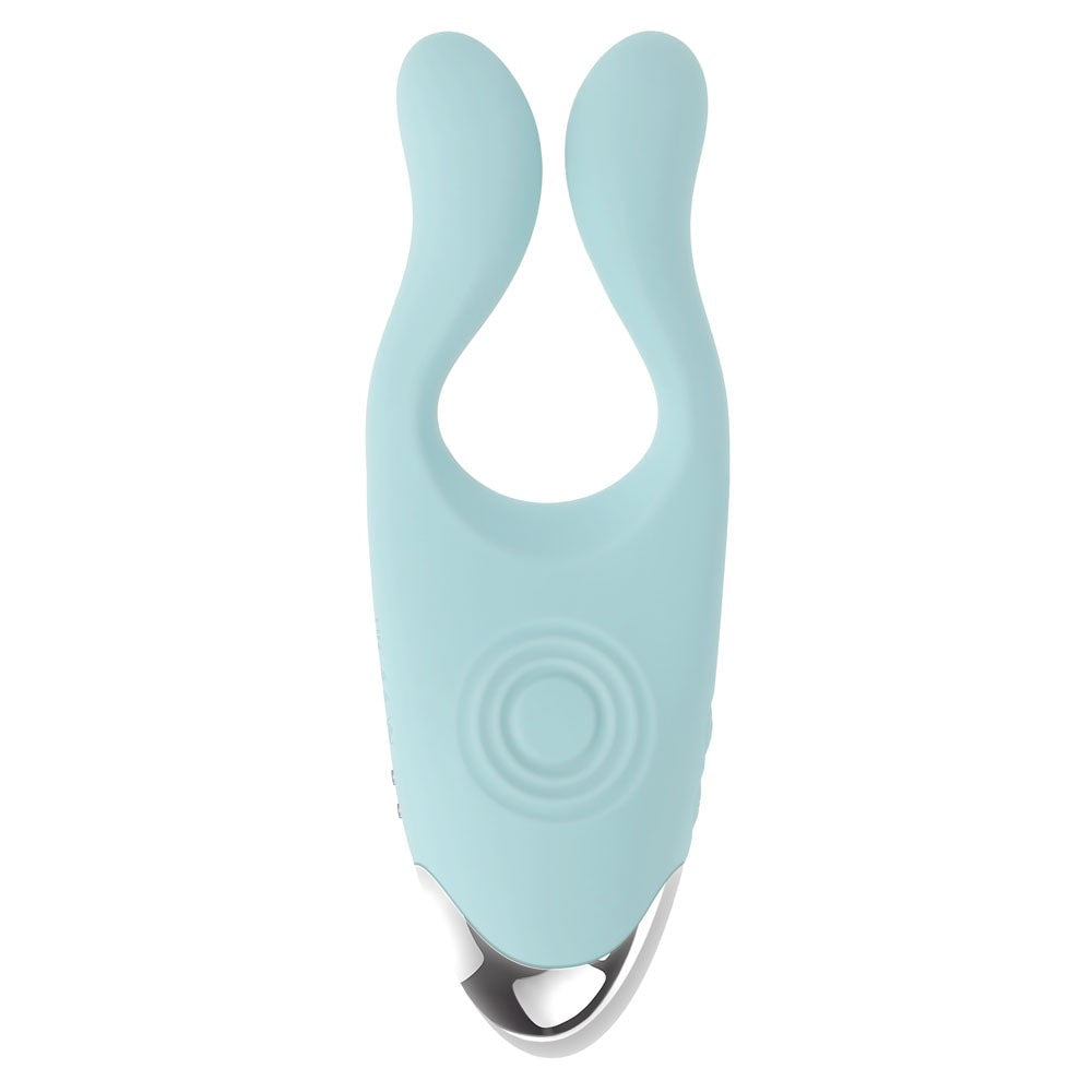 Evolved COUPLES THERAPY Rechargeable Couples Vibrator Teal - - Sex Toys For Couples
