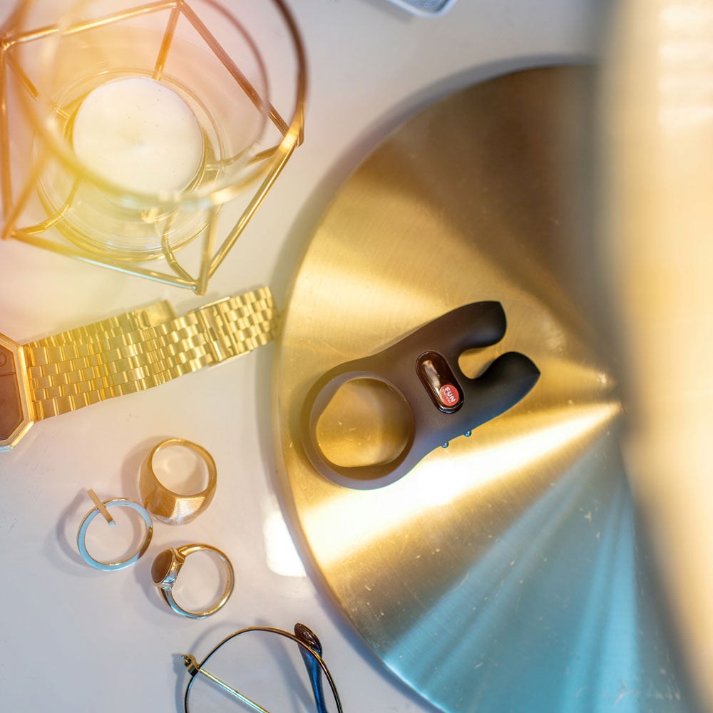 Fun Factory NOS USB Rechargeable Vibrating Cock Ring Black - - Vibrating Cock Rings