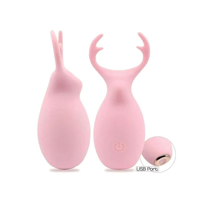 Icon Brands Buzzy Buddy Hello My Deer Clitoral Stimulator Vibrator - - Clit Ticklers and Pulsators