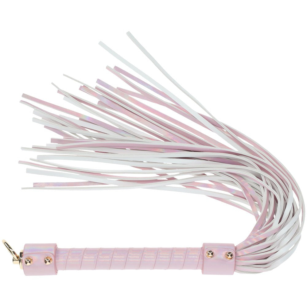 Shots Toys OUCH! Paris Collection BDSM Flogger Pink Premium Impact Play - - Whips And Crops