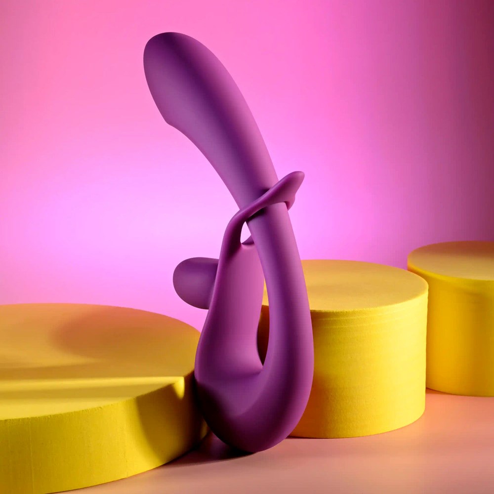 Playboy Pleasure CHA CHA SLIDE Rabbit Vibrator Purple - - Rabbit Vibrators