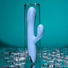 Playboy Pleasure UP AND AWAY Rabbit Vibrator Blue - - Rabbit Vibrators