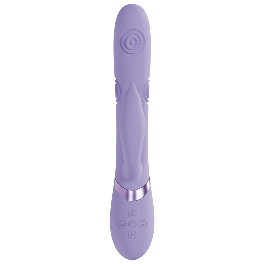 Shots Toys VIVE Pallina Rechargeable Rabbit Massager Purple Triple Stimulation - - Rabbit Vibrators